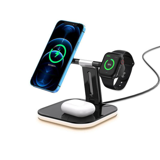 JMT-954826 Three-in-One Wireless Charging Stand with Magnetic Fast Charging for Devices