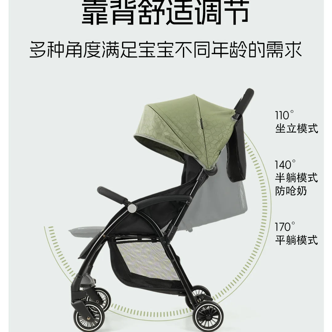 JMT-955146 Lightweight Compact Travel Stroller for Babies - Foldable Pushchair for Airplane Use