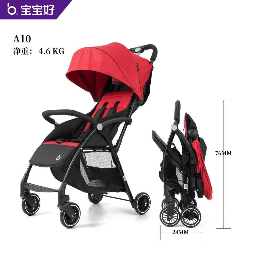 JMT-955146 Lightweight Compact Travel Stroller for Babies - Foldable Pushchair for Airplane Use