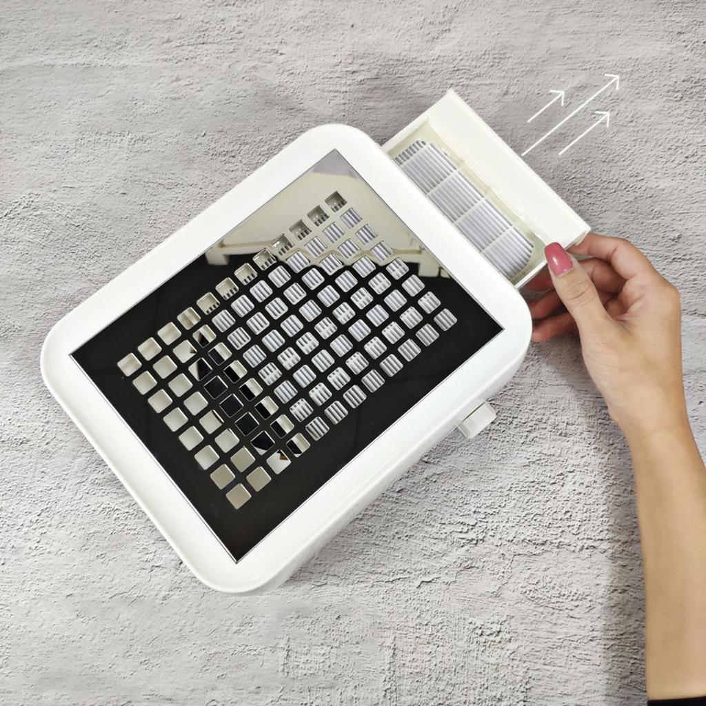 JMT-955274 Adjustable Speed Professional Electric Nail Vacuum Cleaner in Rose Gold or Metallic Silver