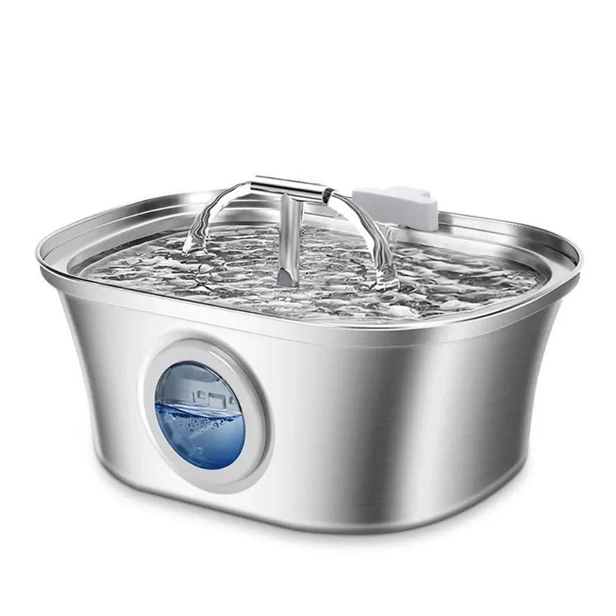 JMT-955338 Automatic 3.2L Stainless Steel Pet Water Fountain for Dogs and Cats