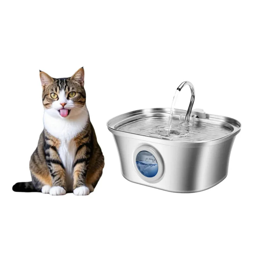 JMT-955338 Automatic 3.2L Stainless Steel Pet Water Fountain for Dogs and Cats