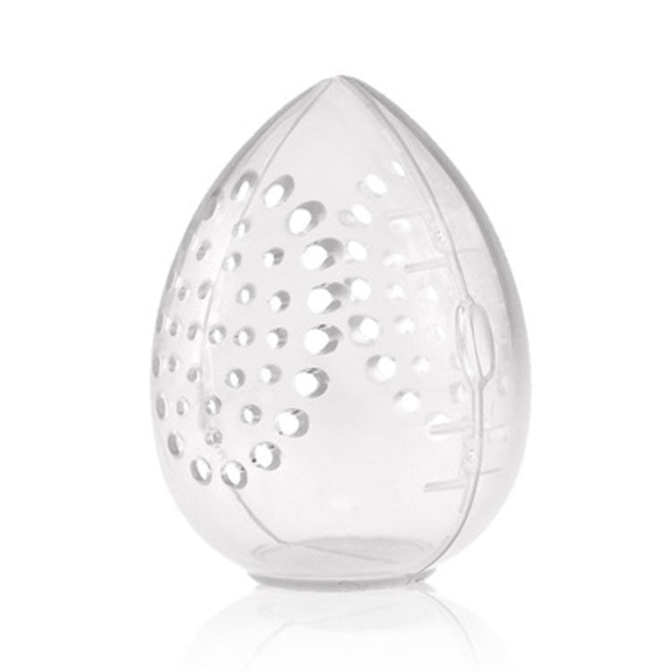 JMT-955402 Transparent Dry Powder Puff Storage Box - Lightweight PP Plastic, 55x75mm