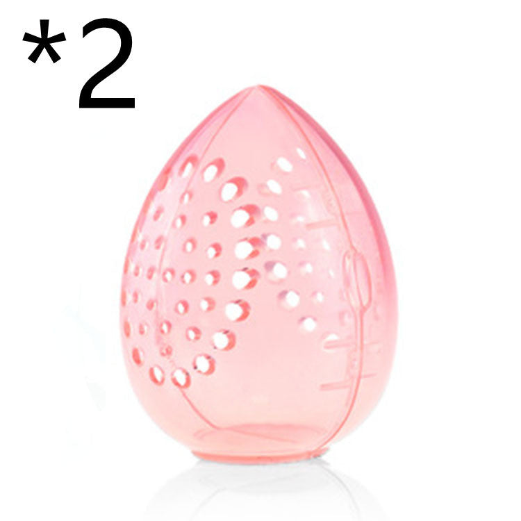 JMT-955402 Transparent Dry Powder Puff Storage Box - Lightweight PP Plastic, 55x75mm