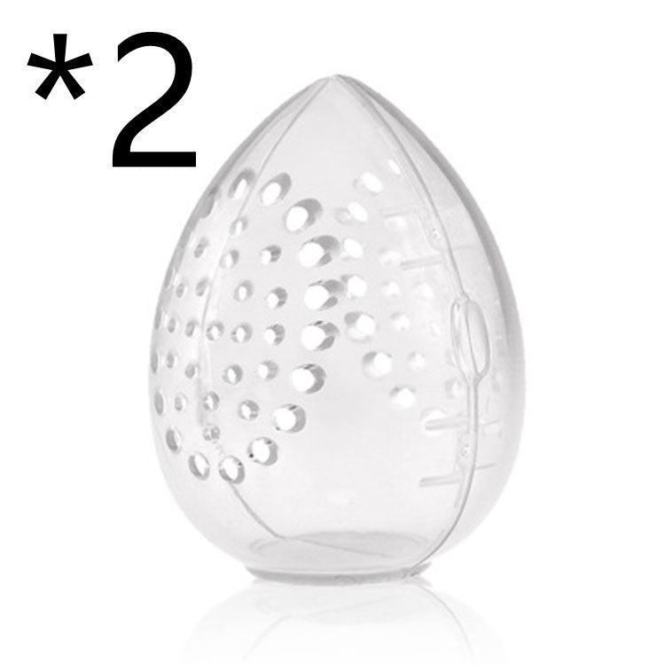 JMT-955402 Transparent Dry Powder Puff Storage Box - Lightweight PP Plastic, 55x75mm