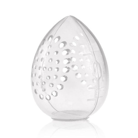 JMT-955402 Transparent Dry Powder Puff Storage Box - Lightweight PP Plastic, 55x75mm