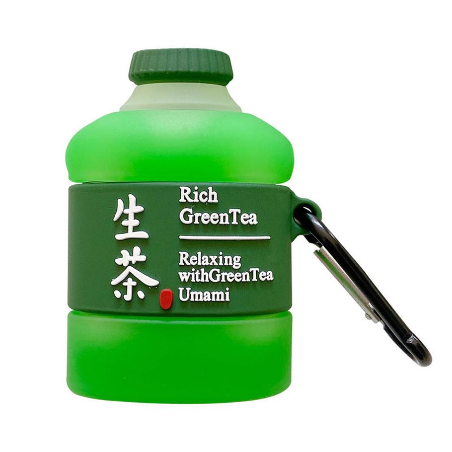 JMT-955786 Creative Silicone Tea Drink Earphone Case for AirPods and Bluetooth Headsets