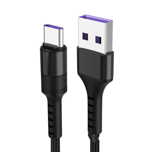 JMT-956298 Type-C Fast Charging Data Cable with 5A Current - 25cm Length, Single Head Connector