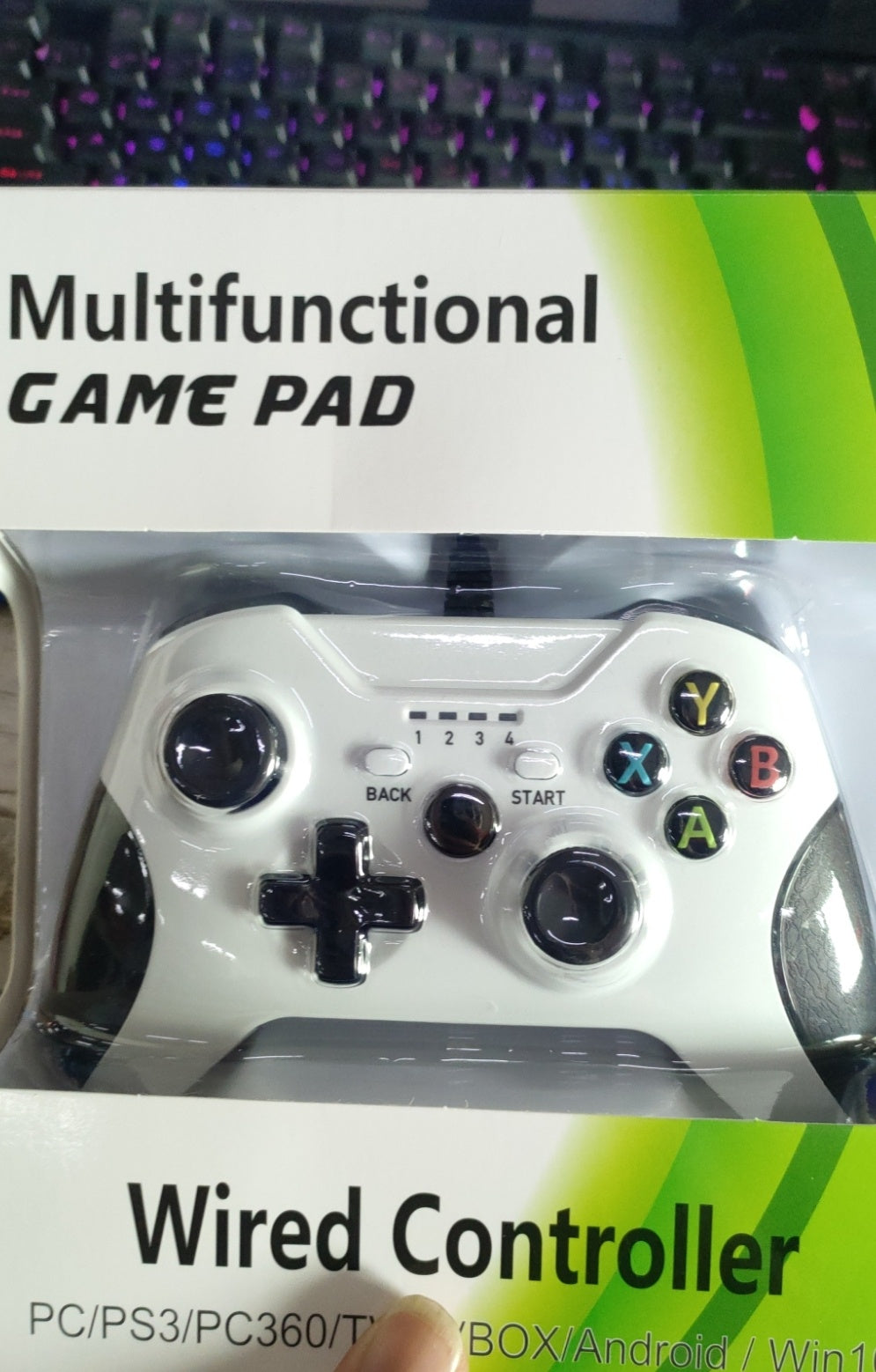JMT-956426 Wired USB Game Controller for XBOXONE - Ergonomic Design with Dual Vibration Function