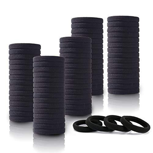 JMT-956490 Soft High Elastic Seamless Hair Rings - 100 Pack in Various Colors