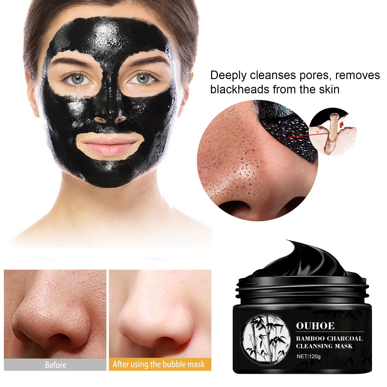 JMT-956554 Cleansing Peeling Mask for Blackhead Removal and Pore Shrinking, 60g