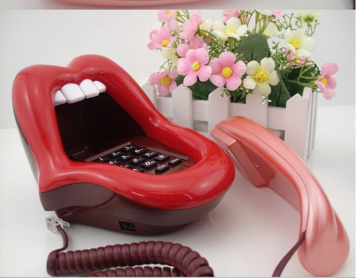 JMT-956618 Chic Red Lip Design Phone - Bold Big Mouth Style аксессуары for Fashion Enthusiasts