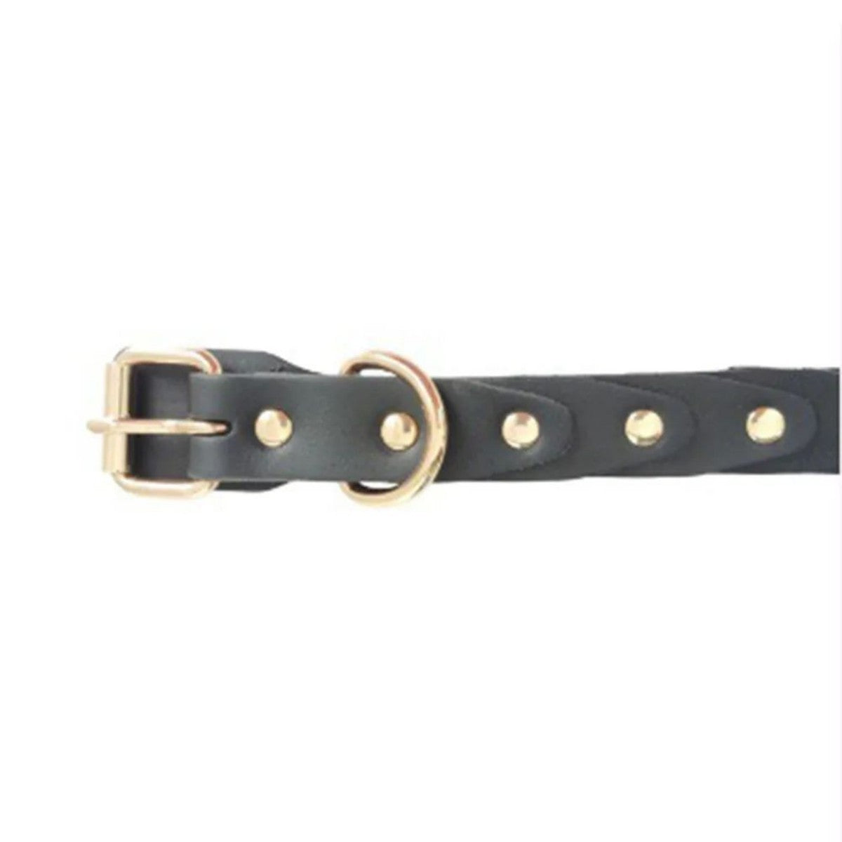 JMT-956618 Genuine Leather Dog Collar with Durable Buckle for Medium to Large Breeds
