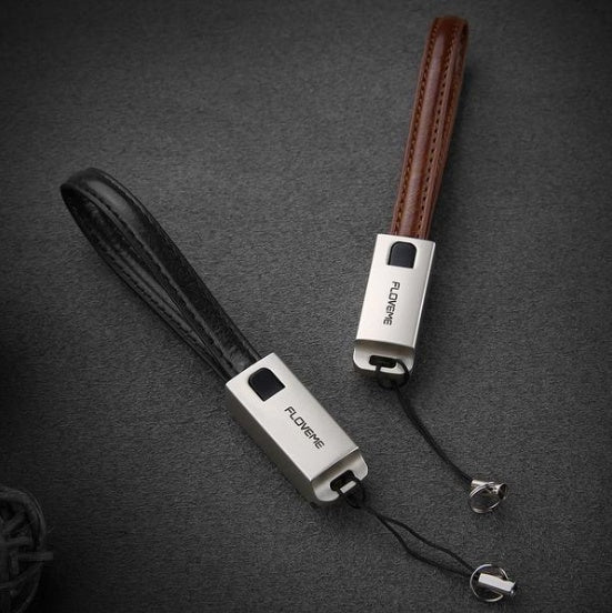 JMT-956810 Leather USB-C Charging Cable for iPhone - 20cm Length, 2.1A, Apple Lightning Interface, Available in Red, Black, Brown