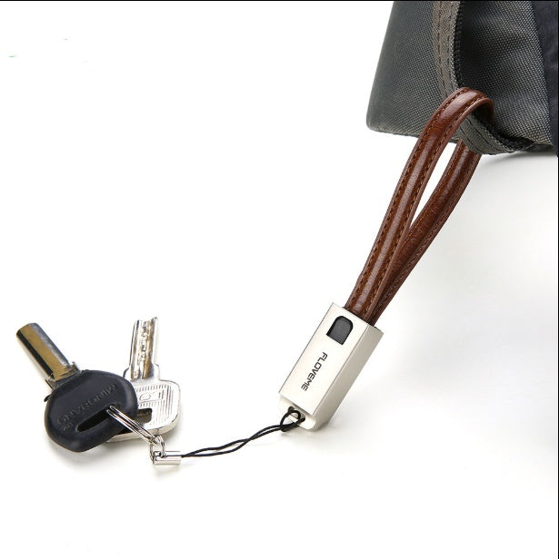 JMT-956810 Leather USB-C Charging Cable for iPhone - 20cm Length, 2.1A, Apple Lightning Interface, Available in Red, Black, Brown