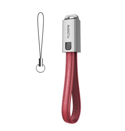 JMT-956810 Leather USB-C Charging Cable for iPhone - 20cm Length, 2.1A, Apple Lightning Interface, Available in Red, Black, Brown