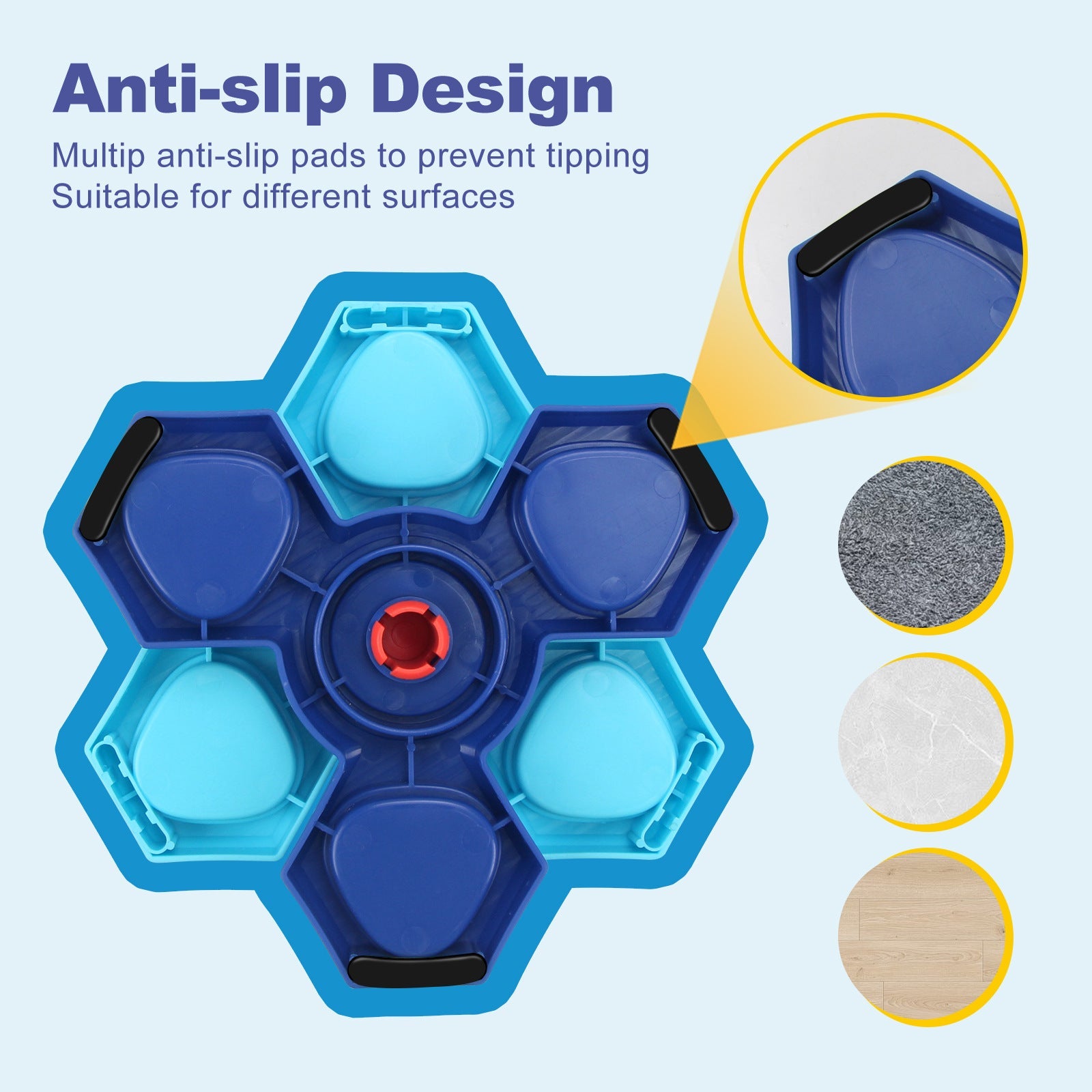 JMT-957258 Interactive Dog Puzzle Bowl for Slow Feeding and IQ Training - Multi-layered Treat Dispensing Dispenser for Cats and Dogs