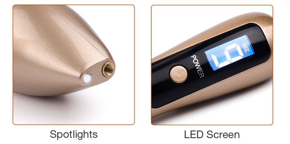 JMT-957258 Laser Beauty Point Pen for Spot Removal - Rechargeable with LCD Display, 5 Power Levels, Suitable for Skin Care