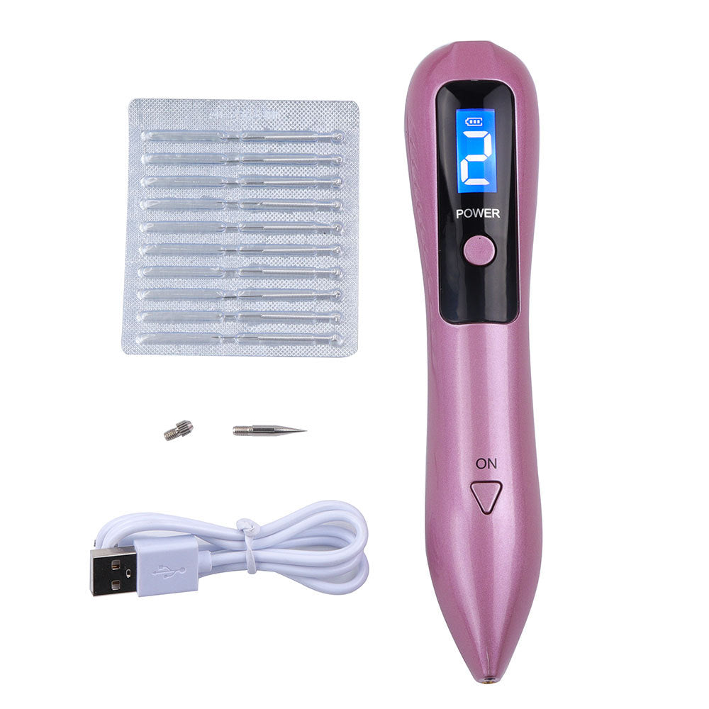 JMT-957258 Laser Beauty Point Pen for Spot Removal - Rechargeable with LCD Display, 5 Power Levels, Suitable for Skin Care