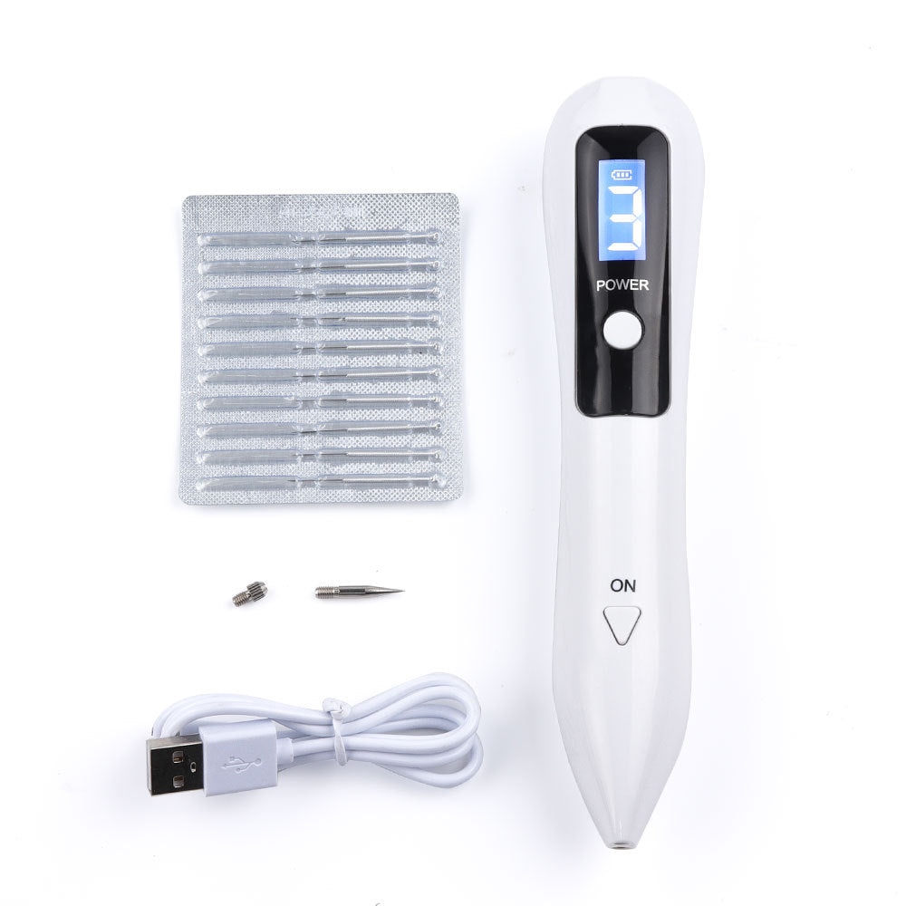 JMT-957258 Laser Beauty Point Pen for Spot Removal - Rechargeable with LCD Display, 5 Power Levels, Suitable for Skin Care