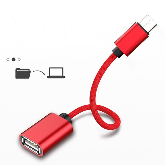 JMT-957450 Micro to 30A Female OTG Adapter Cable for Android Devices - 20cm Data Extension Cable