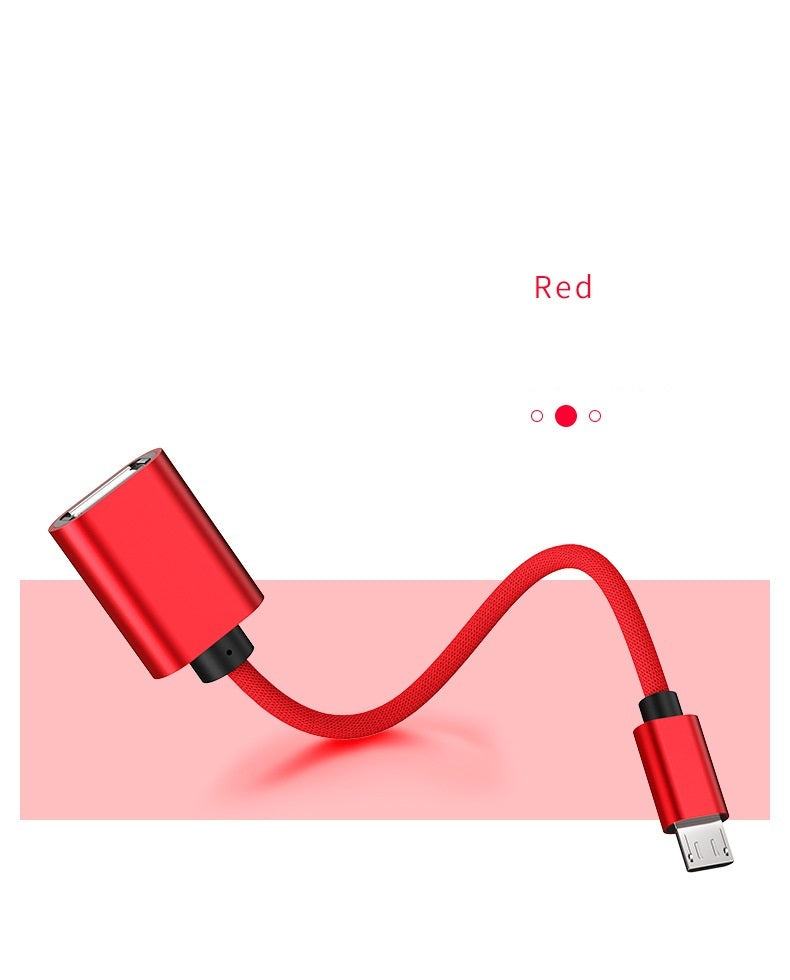 JMT-957450 Micro to 30A Female OTG Adapter Cable for Android Devices - 20cm Data Extension Cable