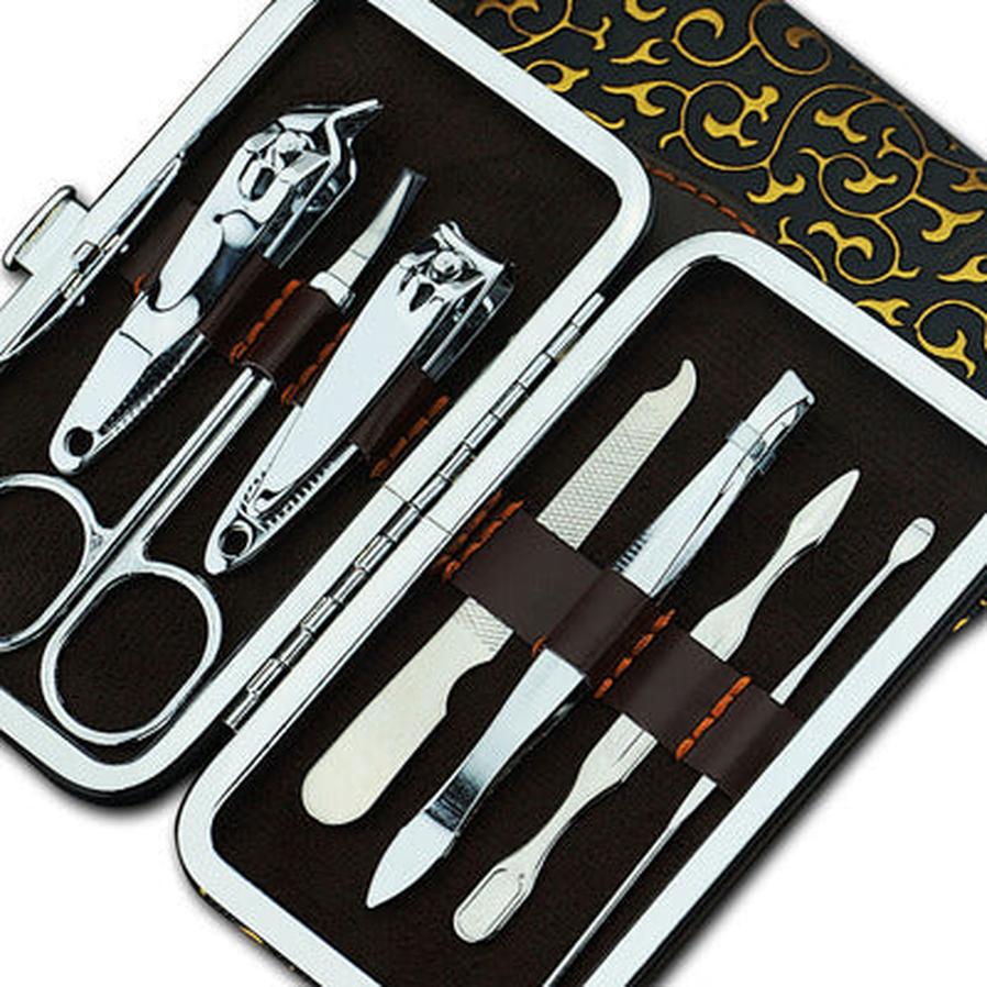 JMT-957578 7-Piece Carbon Steel Nail Clipper Set with Zipper Storage Bag