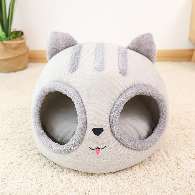 JMT-957578 Cozy Winter Pet Dog Bed and Cat House Sleeping Bag in Cartoon Design for Cats and Puppies