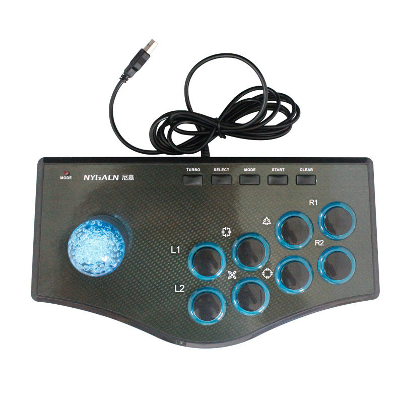 JMT-957578 USB Wired Arcade Joystick with Vibration and Turbo Function for PS3 Gaming