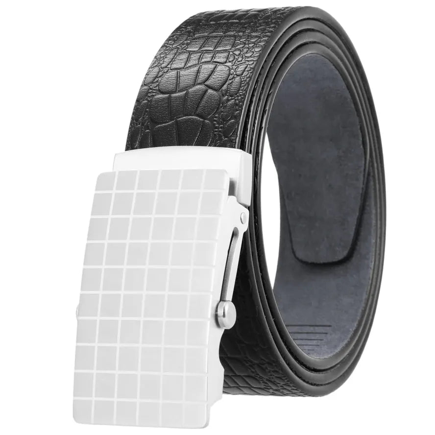 JMT-958026 Stainless Steel Business Roller Buckle Belt - Model LY36-61546-8