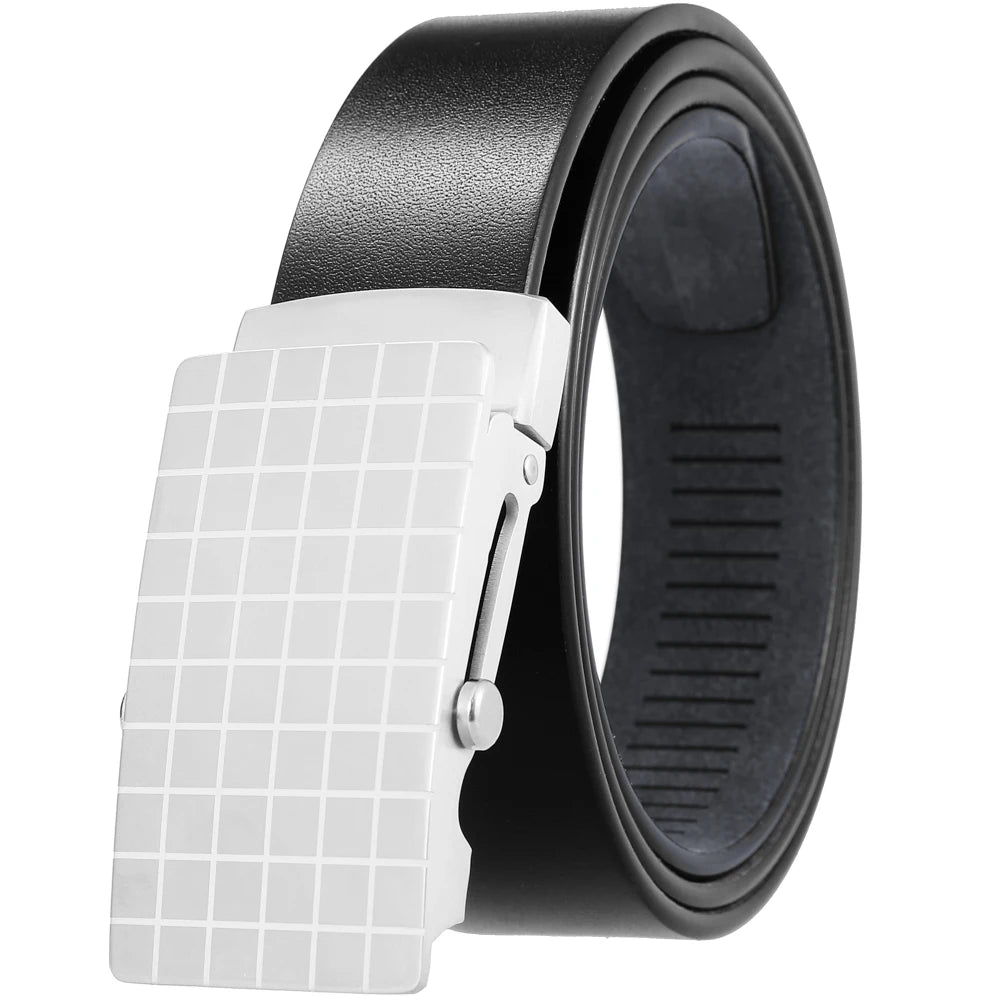JMT-958026 Stainless Steel Business Roller Buckle Belt - Model LY36-61546-8