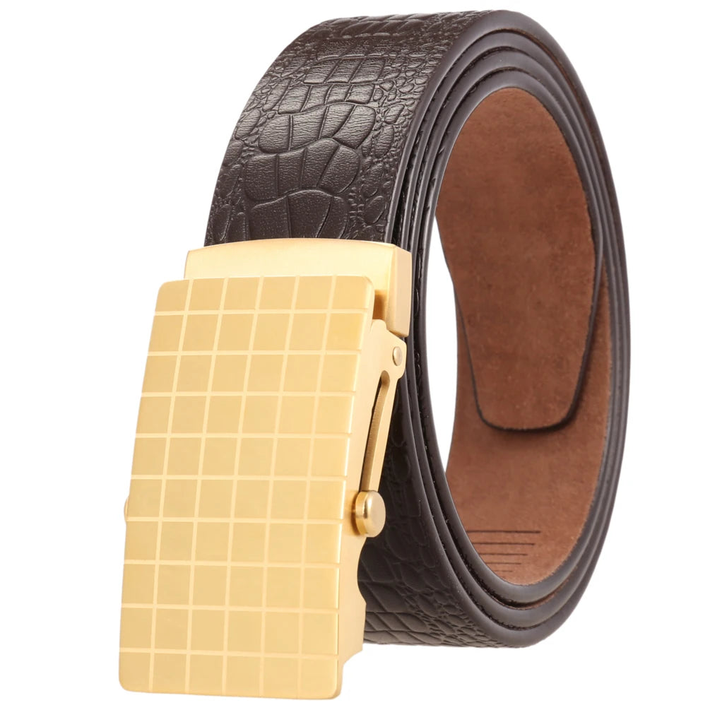 JMT-958026 Stainless Steel Business Roller Buckle Belt - Model LY36-61546-8