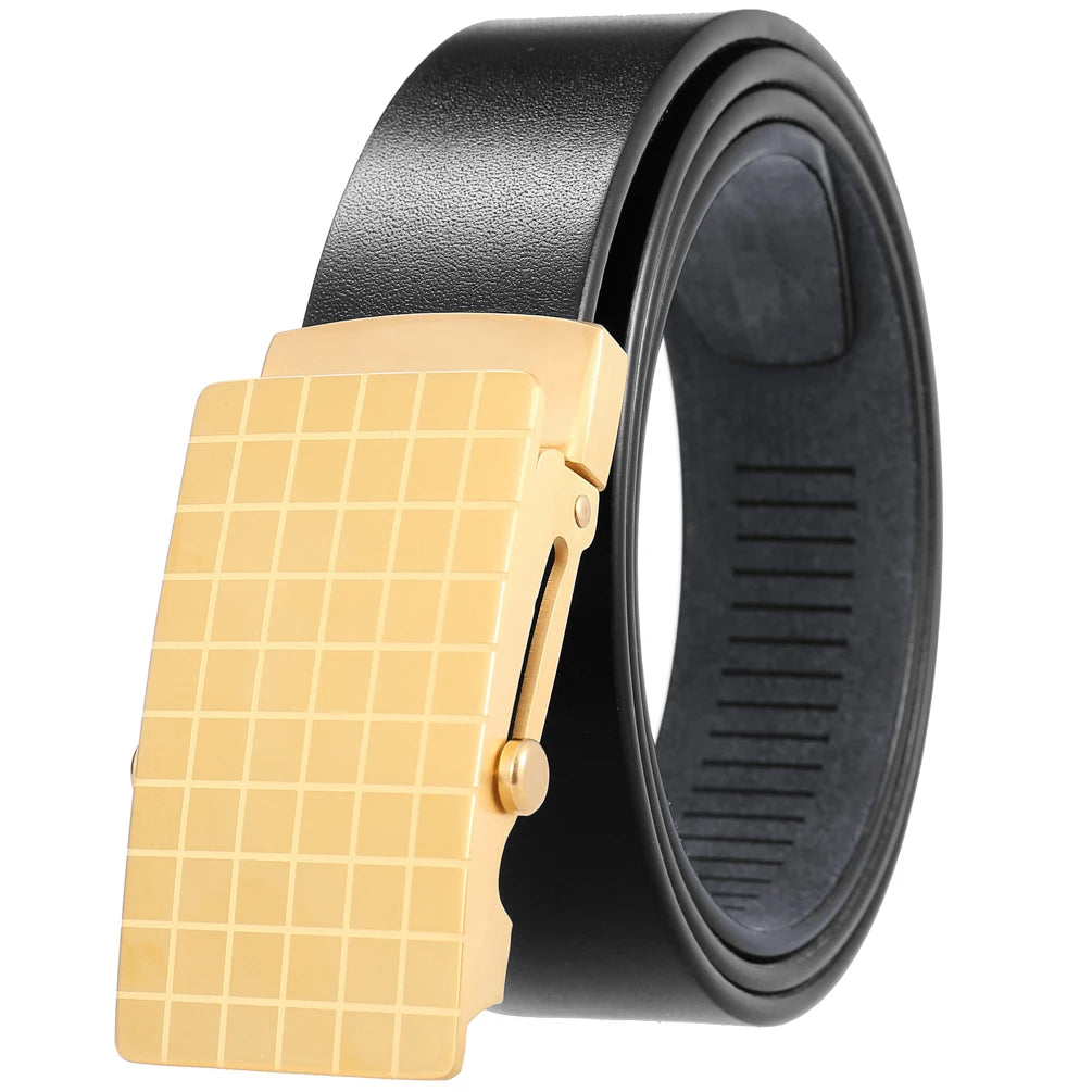 JMT-958026 Stainless Steel Business Roller Buckle Belt - Model LY36-61546-8