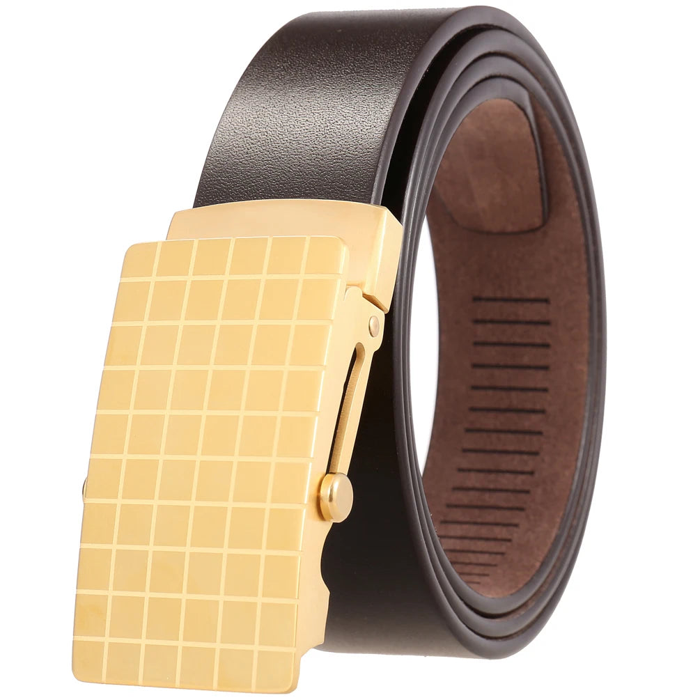JMT-958026 Stainless Steel Business Roller Buckle Belt - Model LY36-61546-8