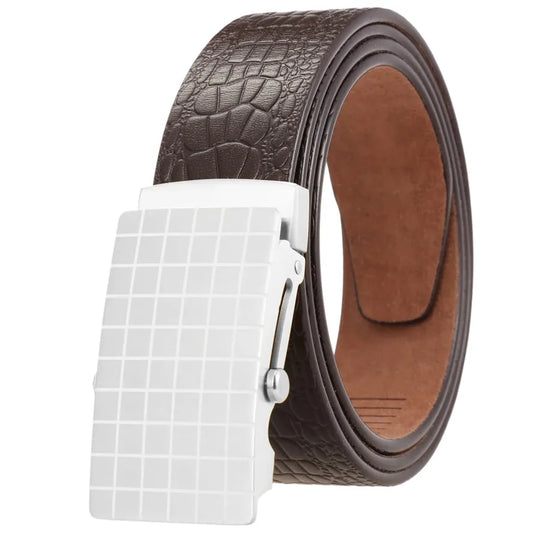 JMT-958026 Stainless Steel Business Roller Buckle Belt - Model LY36-61546-8