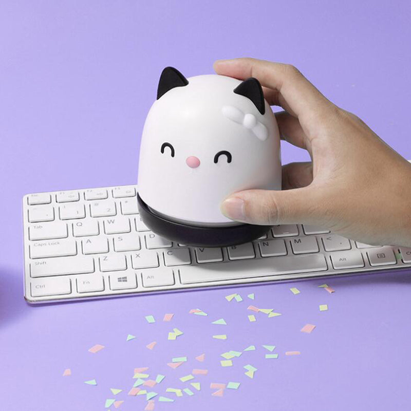 JMT-958090 Portable Cat Mini Vacuum Cleaner for Desktop and Office Use - Handheld Suction Tool