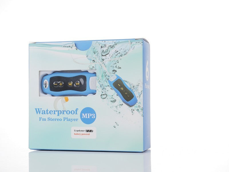 JMT-958090 Waterproof MP3 Music Player for Swimming with Built-in Rechargeable Battery and Waterproof Earphones