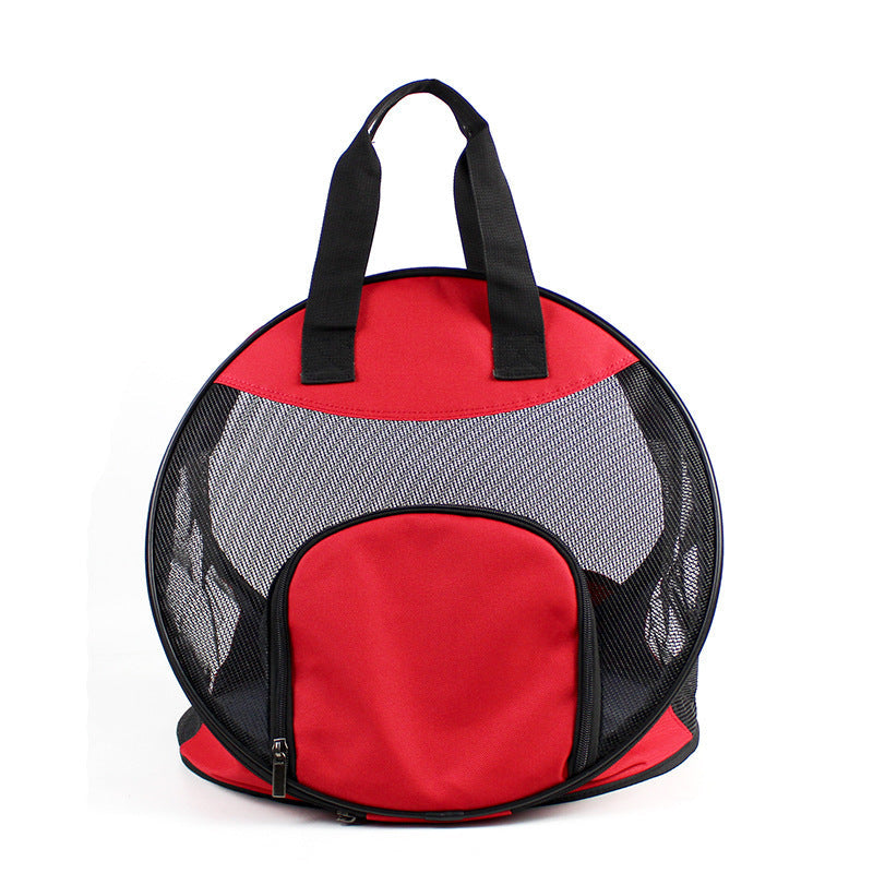JMT-958282 Portable Pet Handbag - Breathable Polyester Carrier for Cats and Dogs (up to 12 lbs)