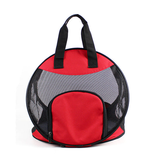 JMT-958282 Portable Pet Handbag - Breathable Polyester Carrier for Cats and Dogs (up to 12 lbs)
