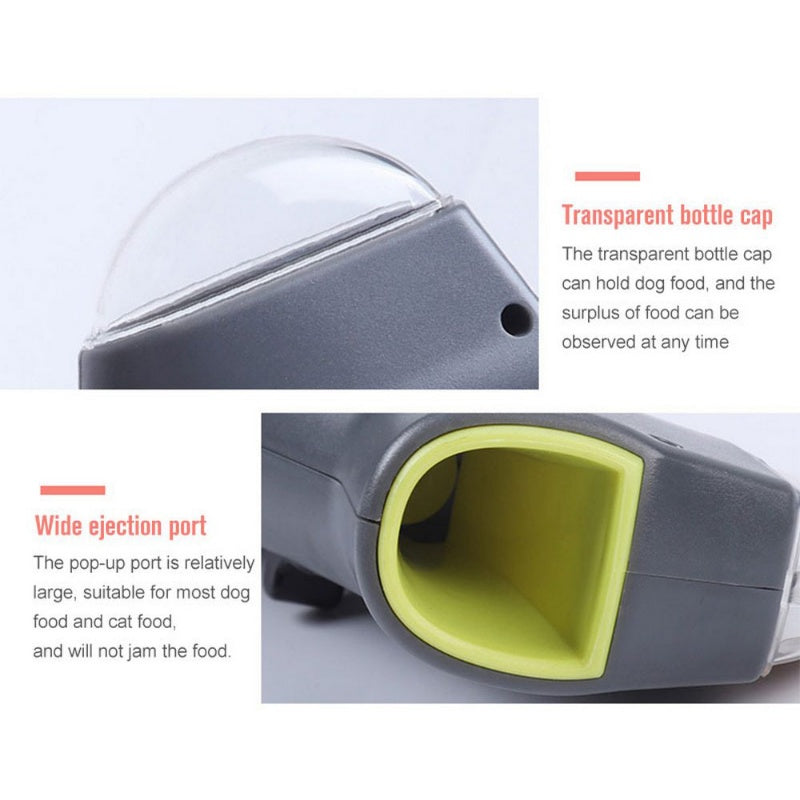 JMT-958410 Interactive Snack Catapult Launcher for Dogs and Cats - Outdoor Pet Feeding Toy - Easy to Use and Carry