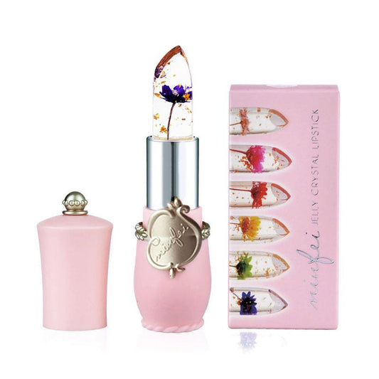 JMT-958538 Temperature Change Lipstick with Dried Flowers, Moisturizing Formula, 3.8g