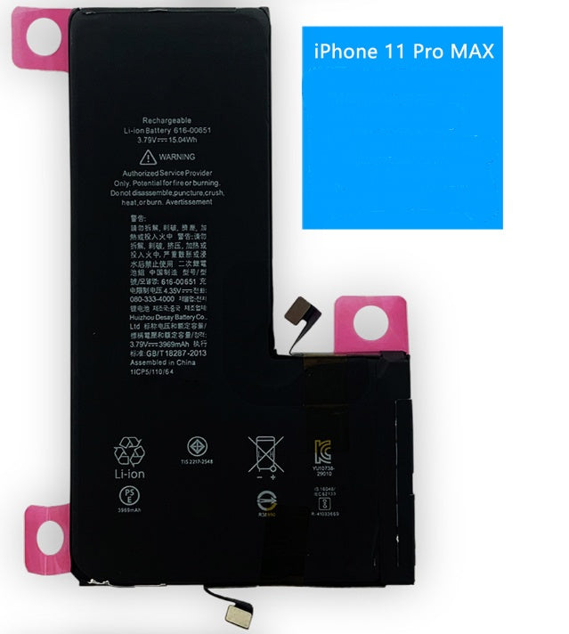 JMT-958602 High-Capacity Lithium Battery for All iPhone Models - 2501mAh to 3000mAh