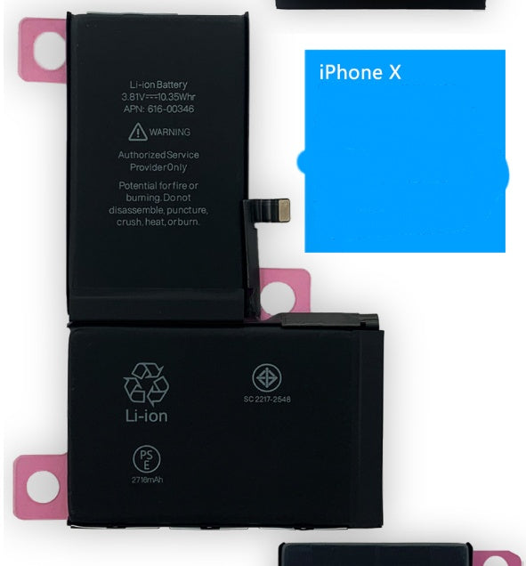 JMT-958602 High-Capacity Lithium Battery for All iPhone Models - 2501mAh to 3000mAh