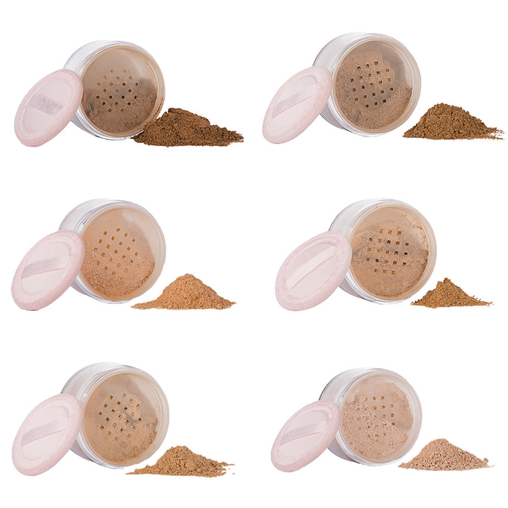 JMT-958858 Mineral Loose Powder Makeup with Puff for Oil Control and Natural Finish