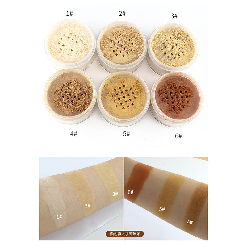 JMT-958858 Mineral Loose Powder Makeup with Puff for Oil Control and Natural Finish