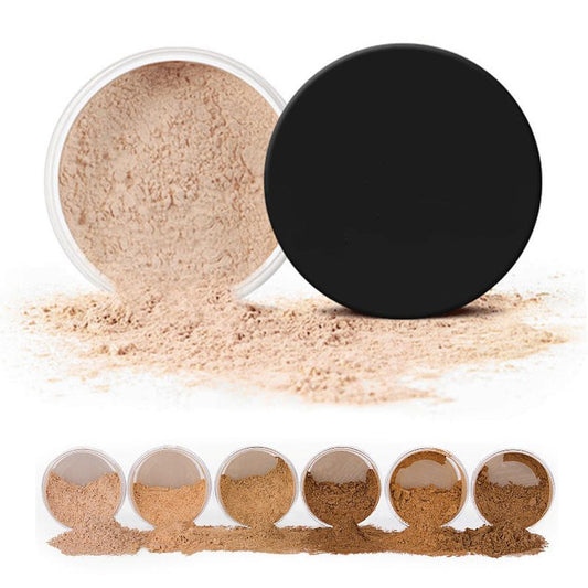 JMT-958858 Mineral Loose Powder Makeup with Puff for Oil Control and Natural Finish