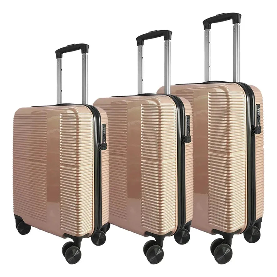 JMT-958986 Custom Hardside Luggage Set - 3-Piece Modular ABS Trolley Suitcase for Travel