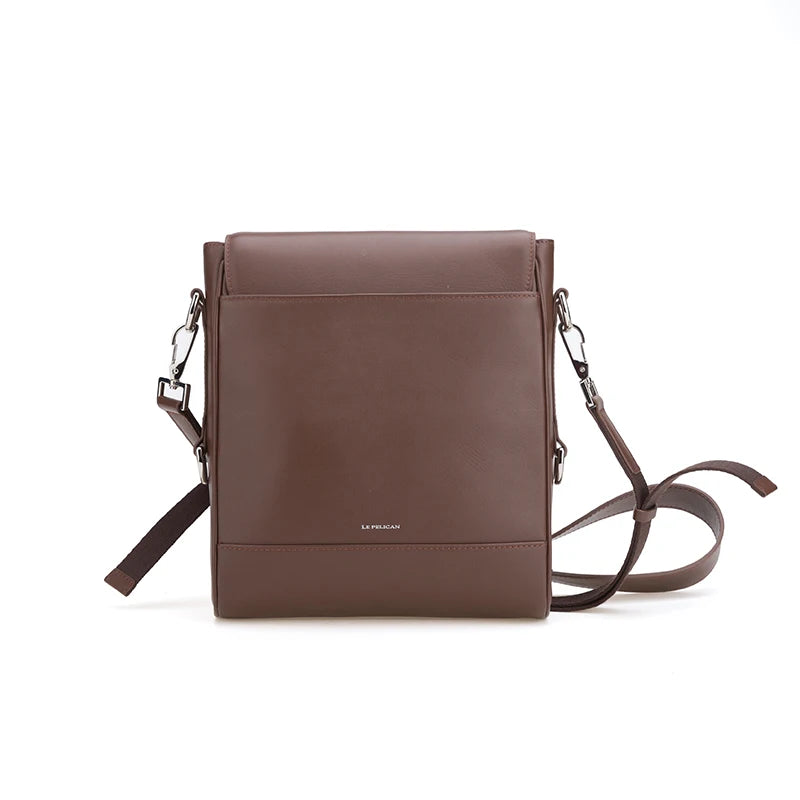 JMT-959242 Classic Fashion Crossbody Bag in Genuine Leather for Men - Versatile Sling Messenger Style