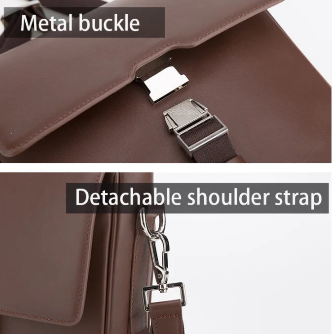 JMT-959242 Classic Fashion Crossbody Bag in Genuine Leather for Men - Versatile Sling Messenger Style