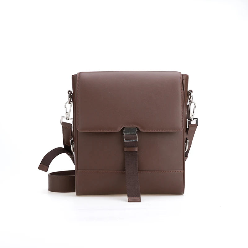 JMT-959242 Classic Fashion Crossbody Bag in Genuine Leather for Men - Versatile Sling Messenger Style